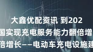 大鑫优配资讯 到2027年底 全国实现充电服务能力翻倍增长——电动车充电设施建设将提速